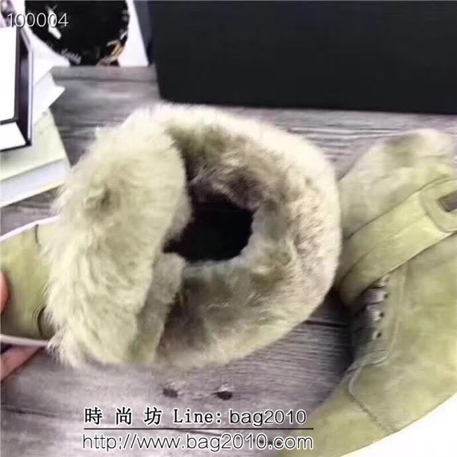 UGG 2018澳洲本土AXA 蝸牛外牛皮+澳洲羊毛雪地靴軍綠色 QZS2624